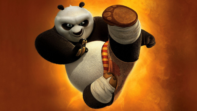 Обои картинки фото мультфильмы, kung fu panda 2, панда