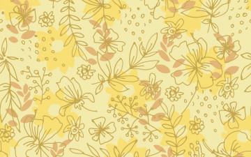 Картинка векторная+графика цветы+ flowers фон желтый цветы листья
