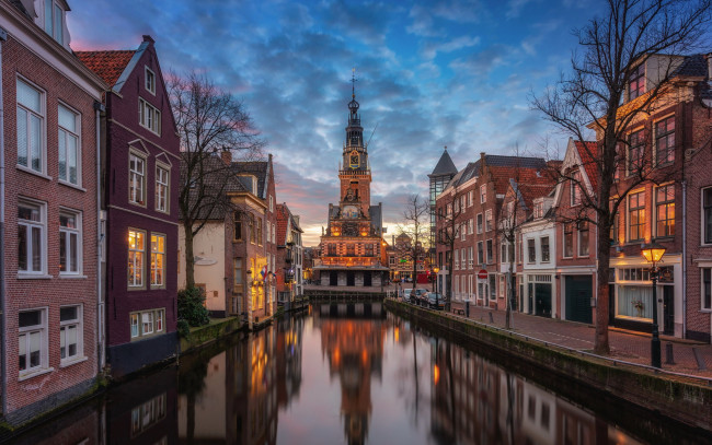 Обои картинки фото alkmaar, netherlands, города, - улицы,  площади,  набережные