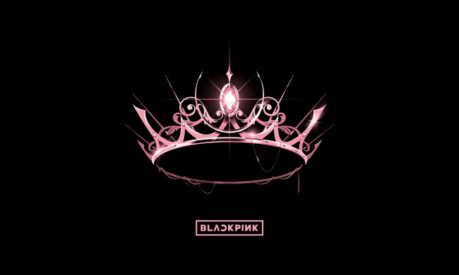 Обои картинки фото музыка, black pink, blackpink, the, album, k-pop, кoрoна, минимализм