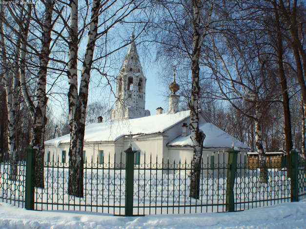 Обои картинки фото тутаев, зима, покровская, церковь, города, православные, церкви, монастыри