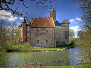 Картинка города дворцы замки крепости holland waardenburg castle
