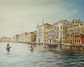 обоя andy, lloyd, the, boat, race, рисованные, венеция