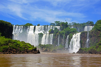обоя аргентина, игуасу, природа, водопады