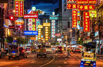 Картинка города бангкок таиланд китайский квартал