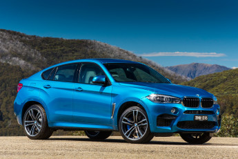 обоя автомобили, bmw, голубой, 2015г, f16, au-spec, x6, m