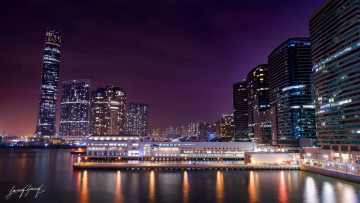 Картинка города -+огни+ночного+города огни город здание ночь панорама