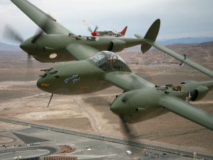обоя авиация, боевые, самолёты, p-38 lightning