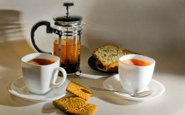 Картинка еда напитки +Чай заварник печенье
