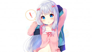 Картинка аниме eromanga-sensei взгляд девушка фон