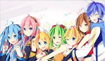 Картинка аниме vocaloid персонажи
