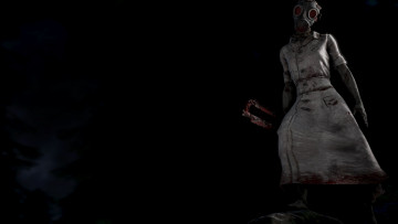 Картинка видео+игры dead+by+daylight женщина зомби противогаз