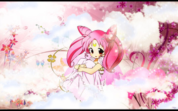 Картинка аниме sailor moon девушка цветы розовый