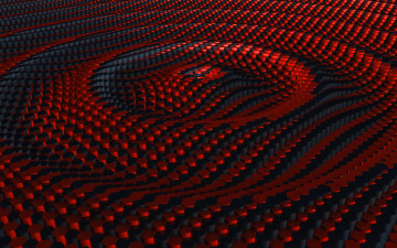 Картинка 3д графика abstract абстракции красный темный