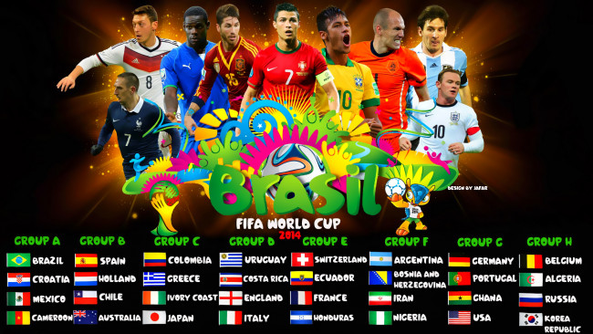 Обои картинки фото спорт, футбол, группы, кубок, мира, 2014, brazil, fifa, world, cup