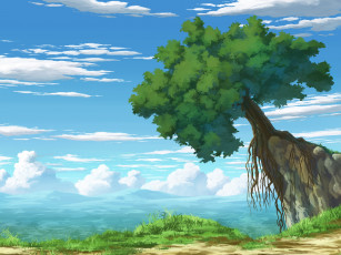 Картинка рисованное природа дерево