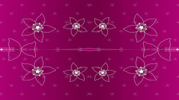 Картинка векторная+графика цветы+ flowers симметрия цветы