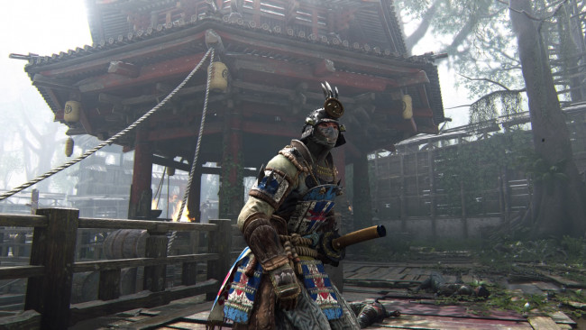 Обои картинки фото видео игры, for honor, крепость, самурай