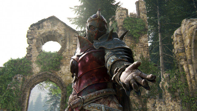 Обои картинки фото видео игры, for honor, развалины, рука, рыцарь