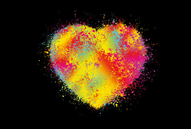 Обои картинки фото векторная графика, сердечки , hearts, сердечко, цвета
