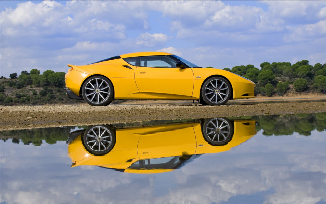 Обои картинки фото lotus, evora, 2011, автомобили, авто, вода