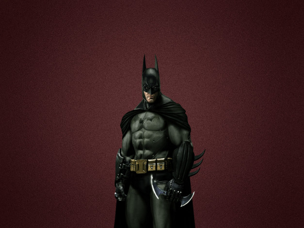 Обои картинки фото batman, arkham, asylum, видео, игры, red, бэтмен, красный