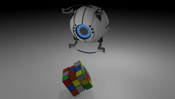 Картинка 3д графика modeling моделирование кубик рубика