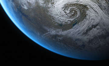 Картинка космос земля облака планета