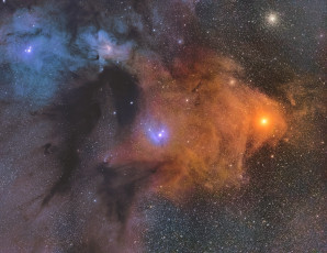 Картинка космос звезды созвездия в созвездии змееносца облако молекулярное гигантское