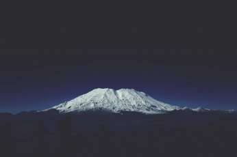 Картинка природа горы небо горизонт снег