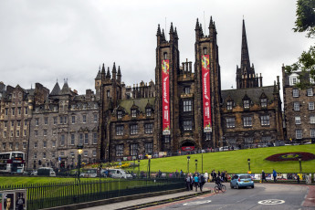 Картинка города эдинбург+ шотландия старинные здания