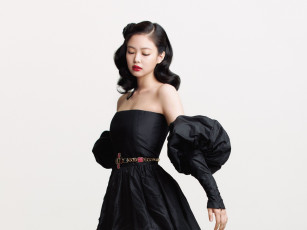 Картинка музыка black+pink азиатка платье