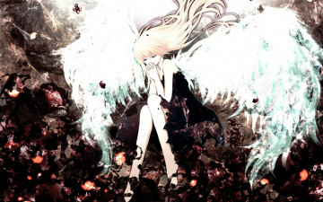 Картинка аниме vocaloid ангел тьма