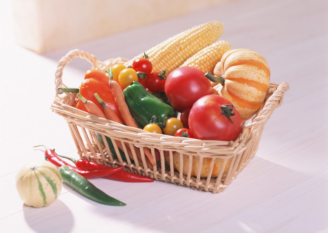 Обои картинки фото еда, овощи, томаты, помидоры, тыква