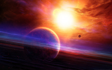 Картинка космос арт свет звезда space nebula planet