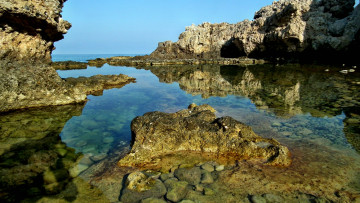 Картинка природа побережье камни бухта скалы море