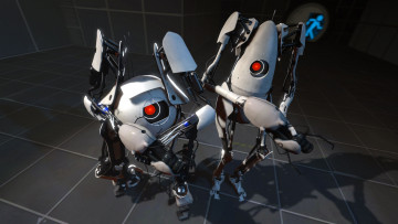 Картинка видео игры portal роботы