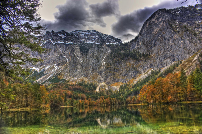 Обои картинки фото gmunden, austria, природа, горы, озеро