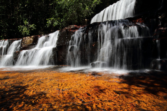Обои картинки фото kama, falls, gran, sabana, венесуэла, природа, водопады, водопад