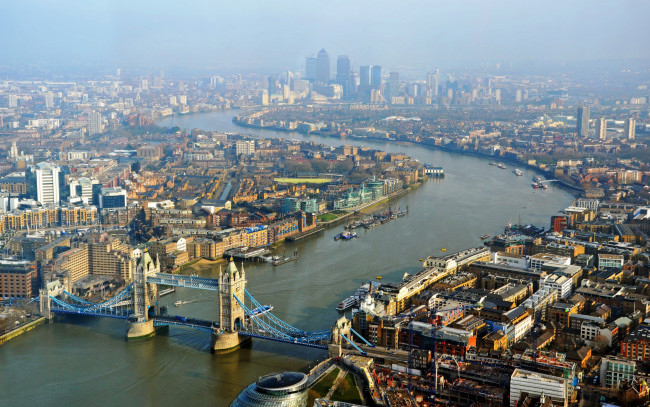 Обои картинки фото города, лондон , великобритания, тауэрский, мост, темза, англия, лондон, london, панорама, река, tower, bridge