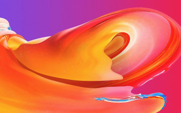 Картинка векторная+графика графика+ graphics оранжевый изгибы волны