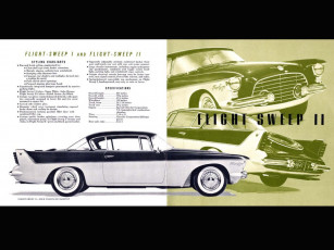 обоя chrysler, flight, sweep, 1955, автомобили