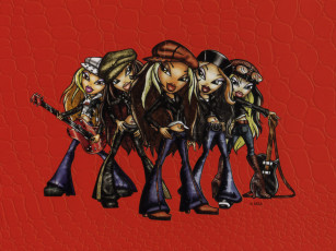 обоя bratz, rock, angelz, мультфильмы