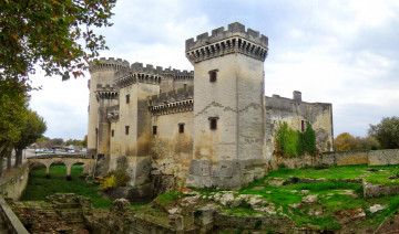 Картинка франция прованс города дворцы замки крепости парк замок башни стены
