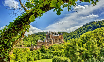 Картинка города дворцы замки крепости горы леса замок eltz+castle