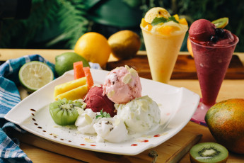 Картинка еда мороженое +десерты коктейли фрукты