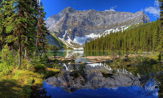 Обои картинки фото природа, реки, озера, река, лес, горы