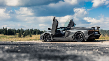 Картинка автомобили lamborghini aventador roadster