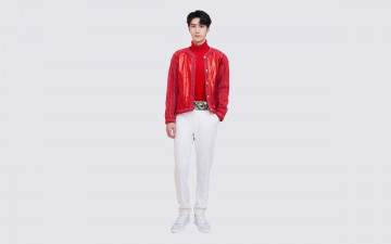Картинка мужчины wang+yi+bo актер пиджак рубашка брюки