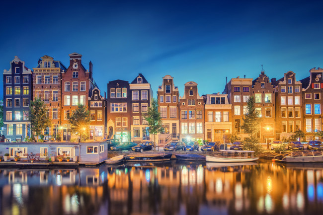Обои картинки фото города, амстердам, нидерланды, дома